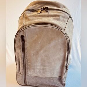 Adidas Leather Basic Gray Backpack Full Size Unisex